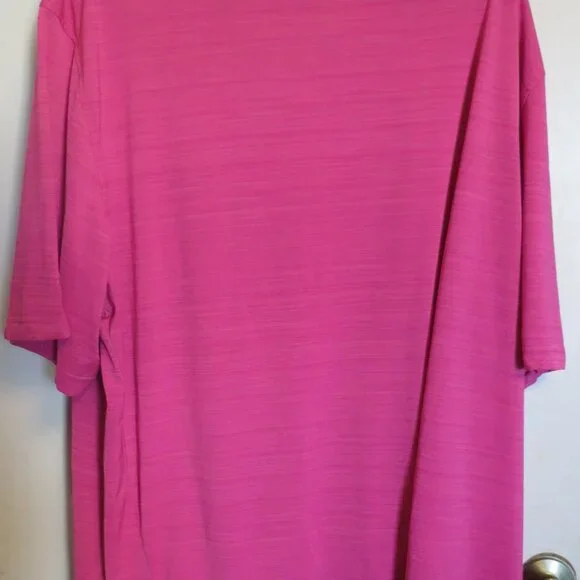 Men's 3XLT Reebok Speedwick Pink Polo Shirt - Picture 2 of 4